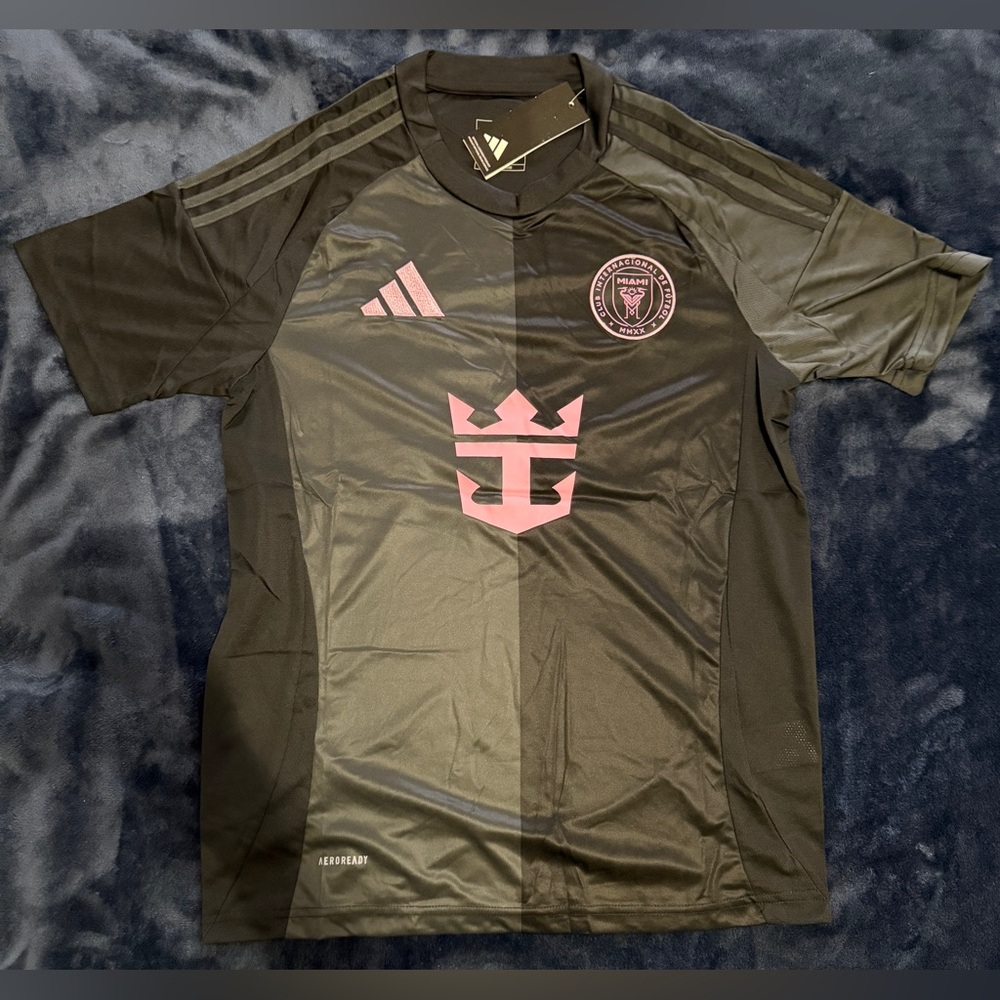 Inter Miami Men’s Black Jersey with Pink Accents Messi #10 NWT